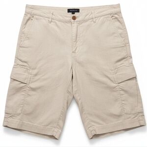 RW&CO Men’s Linen Blend Shorts Beige Size 31 Lightweight Summer